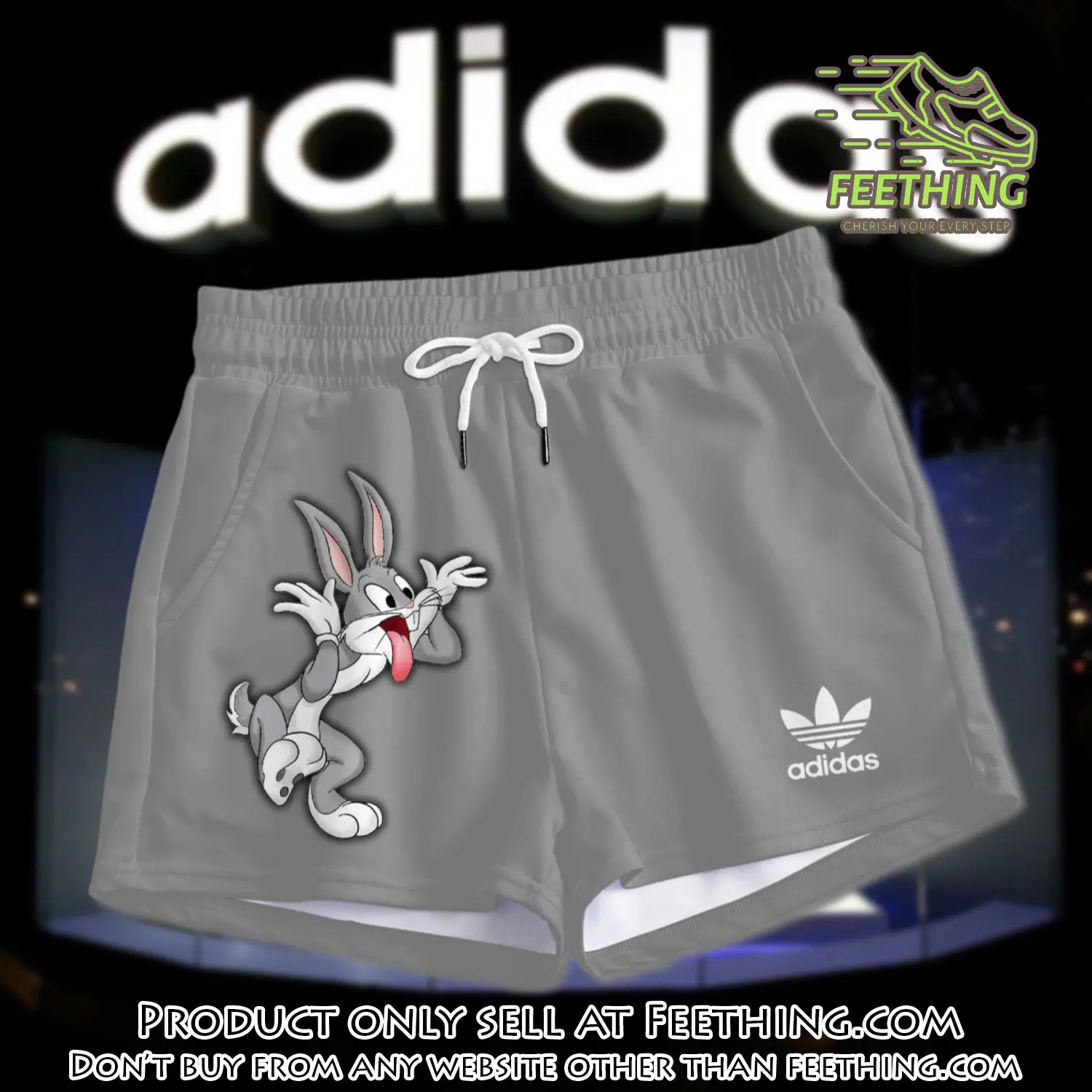 Premium bugs bunny in adidas women shorts lady beach shorts wms1078 ft5933225